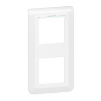 Plaque de finition verticale Mosaic pour 2x2 modules blanc antimicrobien (078723L)