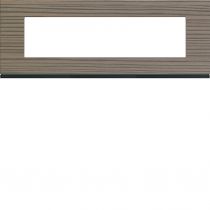 Plaque gallery 8 modules entraxe 71mm matiere grey wood (WXP4808)