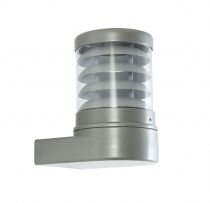 POLO - Applique Mur Ext. IP44 IK07, gris alu, E27 70W max., lampe non incl. (3122)