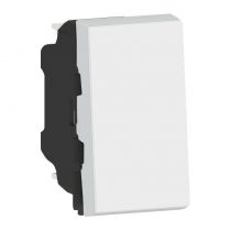 Poussoir ou poussoir inverseur Mosaic Easy-Led 6A 250V~ 1 module - blanc antimicrobien (078714L)