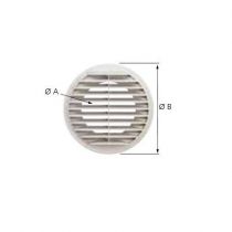 Prise d\'air murale ME PLAST 125 B - Diamètre A : 125mm - Diamètre B : 190mm (464041)