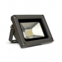 project led vision-el 230 v   10 w 3000°k plat gris ip65 (80061)