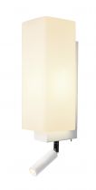 QUADRASS SPOT, applique intérieure, liseuse, blanc, E27, max 40W, LED 2W, 3000K (1003429)