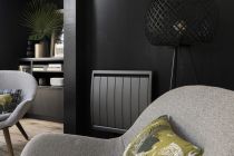 Radiateur à inertie CALIDOO horizontal 750W anthracite (NEN3012SEHS)