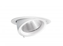 RANDY 2 - Downlight rond, orientable, blanc, 70°, LED intég 25W 4000K 3000lm (50124)