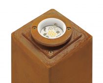 RUSTY® 40, borne extérieure, fonte rouillée, LED, 8,6W, 3000K, IP55 (233427)