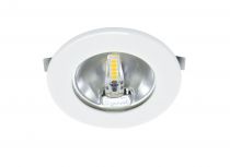 S307 - Encastré rond blanc Ø70mm, LED G4 1,8W 3000K 150lm incl. (50773)