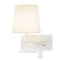 SOMNILA FLEX, applique intérieure, liseuse, version gauche, blanc, LED, 3W, 3000K, avec port USB (1003459)