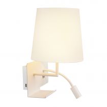 SOMNILA FLEX, applique intérieure, liseuse, version gauche, blanc, LED, 3W, 3000K, avec port USB (1003459)