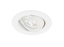 SPEED 70 - Enc.GU10, IP20, rond, basculant, blanc, lpe LED 6W 3000K 470lm incl. (51170)