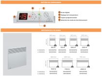 Spot D 1500W Digital 4 ordres Blanc (00H1255FJEZ)