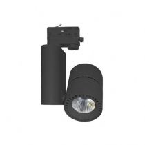 spot led sur rail 40 watt noir 3000°k ip40 230v (8343)