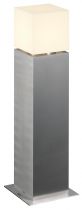 SQUARE POLE 60, borne extérieure, inox, E27, 20W max, IP44, inox 304 (1000345)