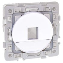 SQUARE RENO plastron RJ45 format KEYSTONE BLC (60578)