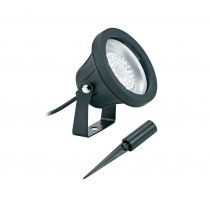 SUKO - Proj. Ext. IP44 IK08, noir, angle 17°, LED intég. 5,5W bl.froid 170lm (0300)