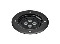 TECNISOL 150 - Enc.Sol Ext. IP67 IK10, rond, noir, LED 12W 10° 3000K 700lm (50660)