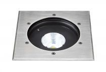 TECNISOL 200 - Enc.Sol Ext. IP67 IK10, carré, inox, LED 20W 60° 3000K 1850lm (50644)