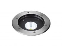 TECNISOL 200 - Enc.Sol Ext. IP67 IK10, rond, inox, LED 20W 60° 3000K 1850lm (50642)