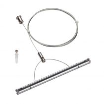 TENSEO, kit de suspension, 2m, intérieur, pour câble tendu T.B.T, chrome (1002699)