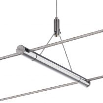 TENSEO, kit de suspension, 2m, intérieur, pour câble tendu T.B.T, chrome (1002699)