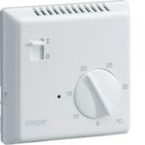 Thermostat ambiance électronique saillie chauf élec avec entrée fil pilote 230V (25513)