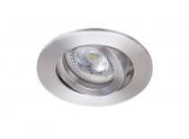 TIPO - Encastré GU10, rond, orientable, alu, a/lpe LED 6W 4000K 500lm incl. (51125)