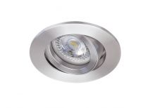 TIPO R - Encastré GU10, rond, orientable, alu, a/lpe LED 7W 3000K 650lm incl. (51007)