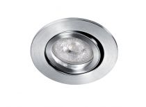 TIPO R-12 - Encastré GU5,3, rond, orientable et basc., alu, lampe non incl. (4132)