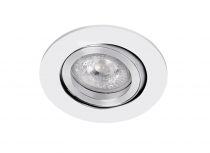 TIPO R-12 - Encastré GU5,3, rond, orientable et basc., blanc, lampe non incl. (4131)