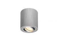 TRILEDO, plafonnier intérieur, simple, rond, alu brossé, GU10/LED GU10 51mm, 10W max (1002012)