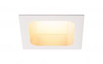 VERLUX, encastré de plafond intérieur, carré, 13,5 cm, blanc mat, LED, 22W, 3000K, variable Triac (112692)