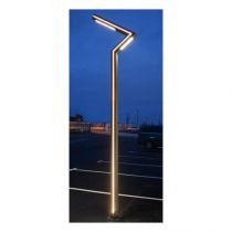 zigzag lampadaire eclairage pieton 50w 4000k ip65 3 mètres gs  (9100)