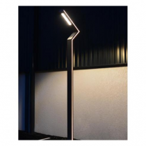 zigzag lampadaire eclairage pieton 50w 4000k ip65 4,5 mètres gs (9104)